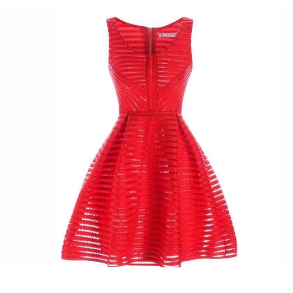 Girls Red Lined Dress